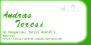 andras tercsi business card